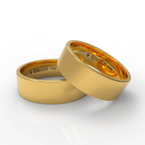 Ethan Ékto - Anillos De Matrimonio Oro 18K - Ochun Joyeros - Ochun Joyeros